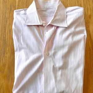 Pink and white striped holland and Sherry dress shirt